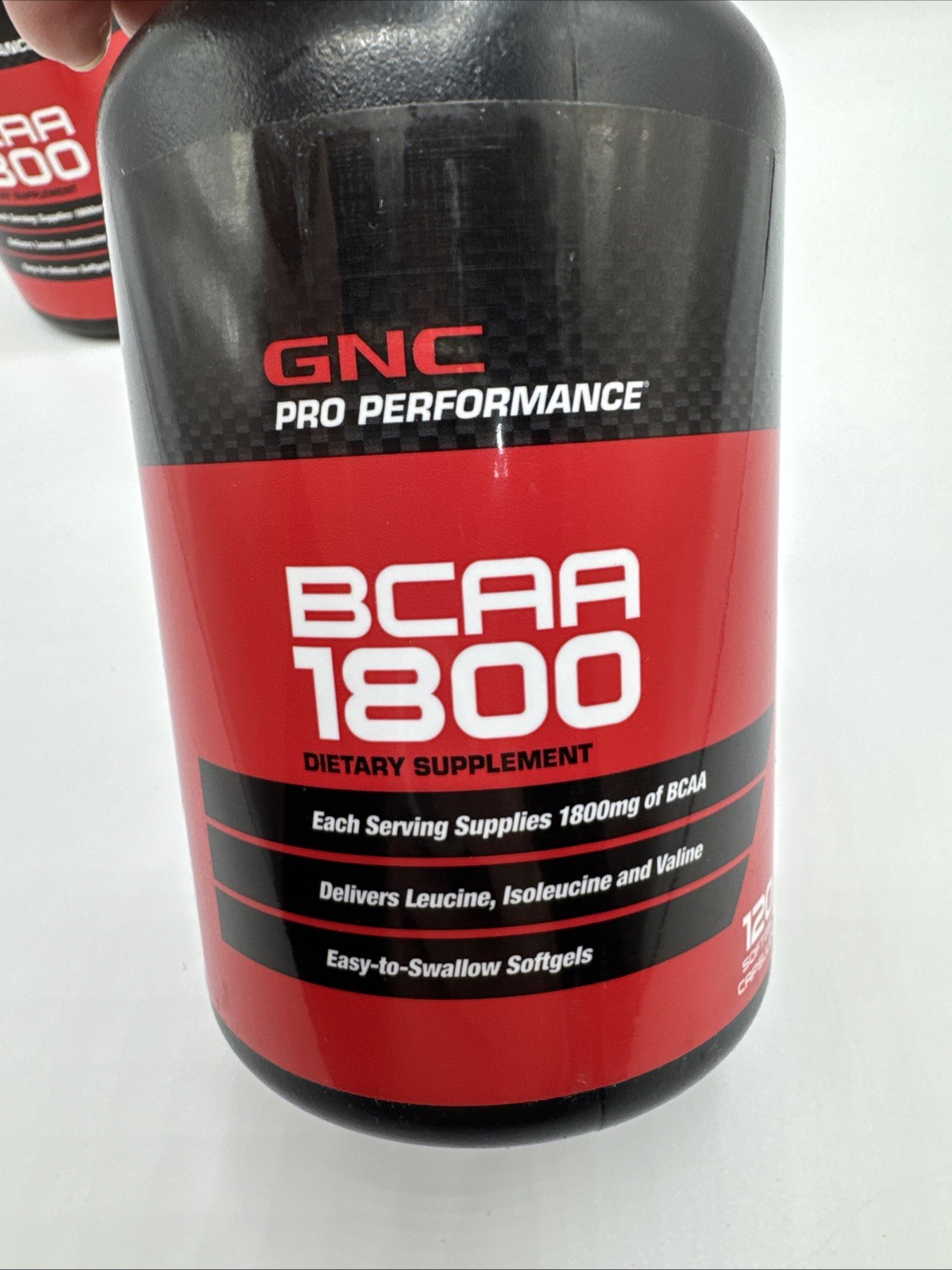 GNC PRO PERFORMANCE BCAA 120 Softgel Capsules X2 Bottles