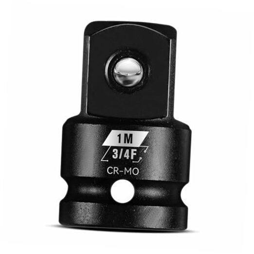 3/4”F To 1”M Impact Socket Adapter, Cr-Mo Steel Exceeds 3/4"F To 1"M (1 Piece)