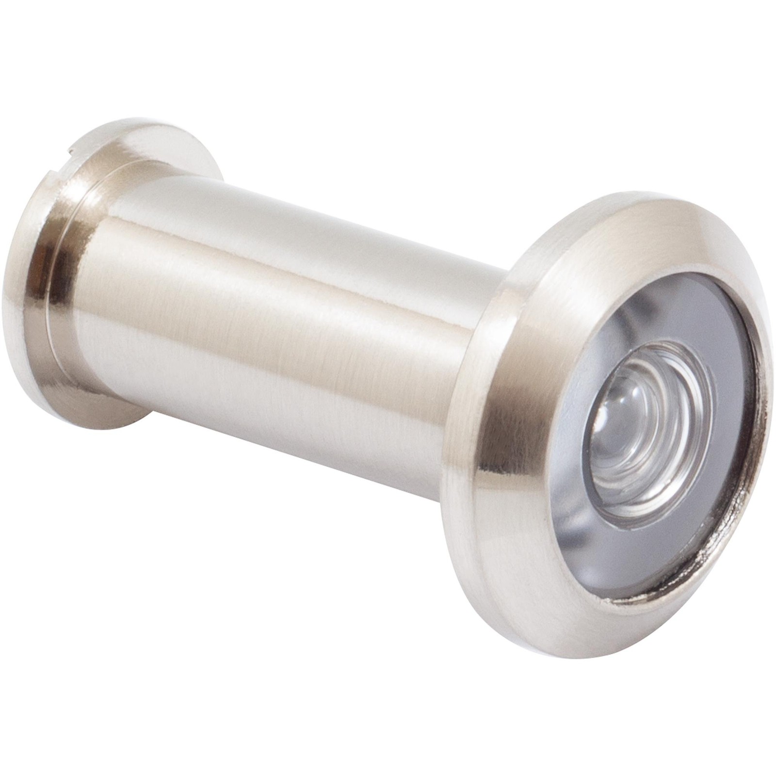 Door Viewer, 180 Degrees, 1/2" Bore Hole, Adjusts from 1-3/8" to 2-1/8", Satin N