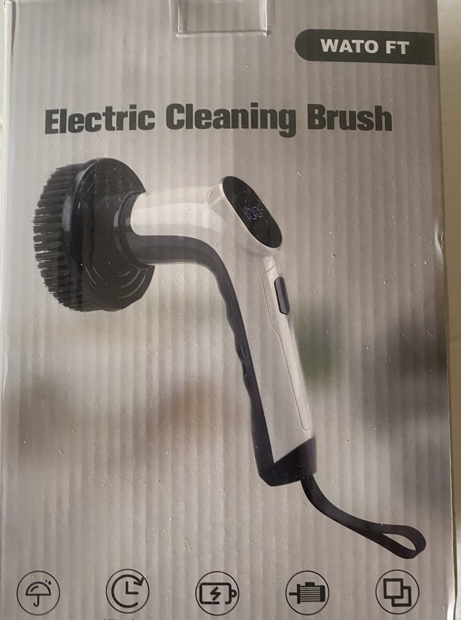 WATO FT Electric Cleaning Brush CB-2001, IPX8 Waterproof, Detachable Head