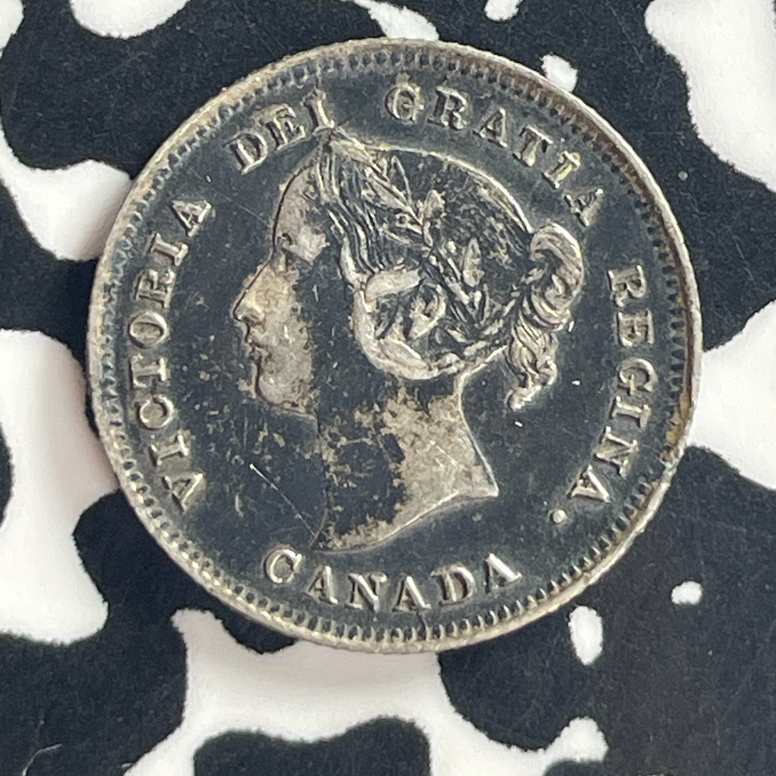 1896 Canada 5 Cents Lot#T7906 Silver! Nice!