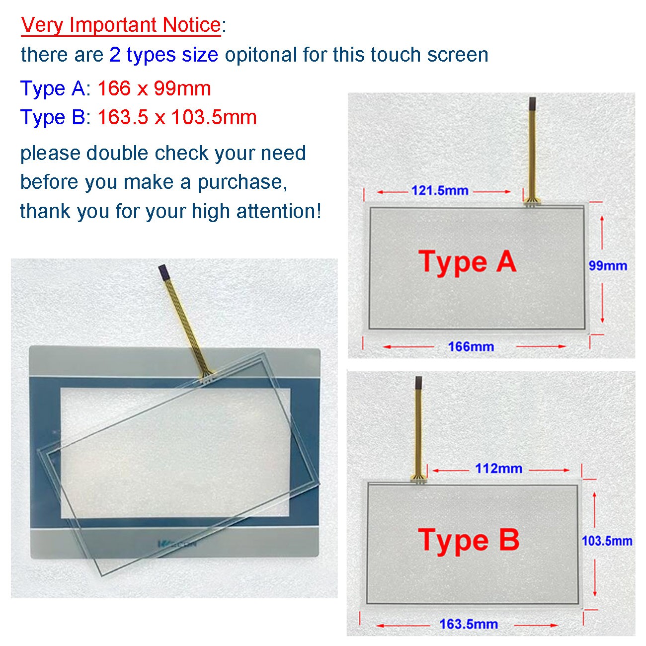 Touch Screen Panel Front Overlay Film Fit for WECON PI3070i PI3070ie PI3070N HMI