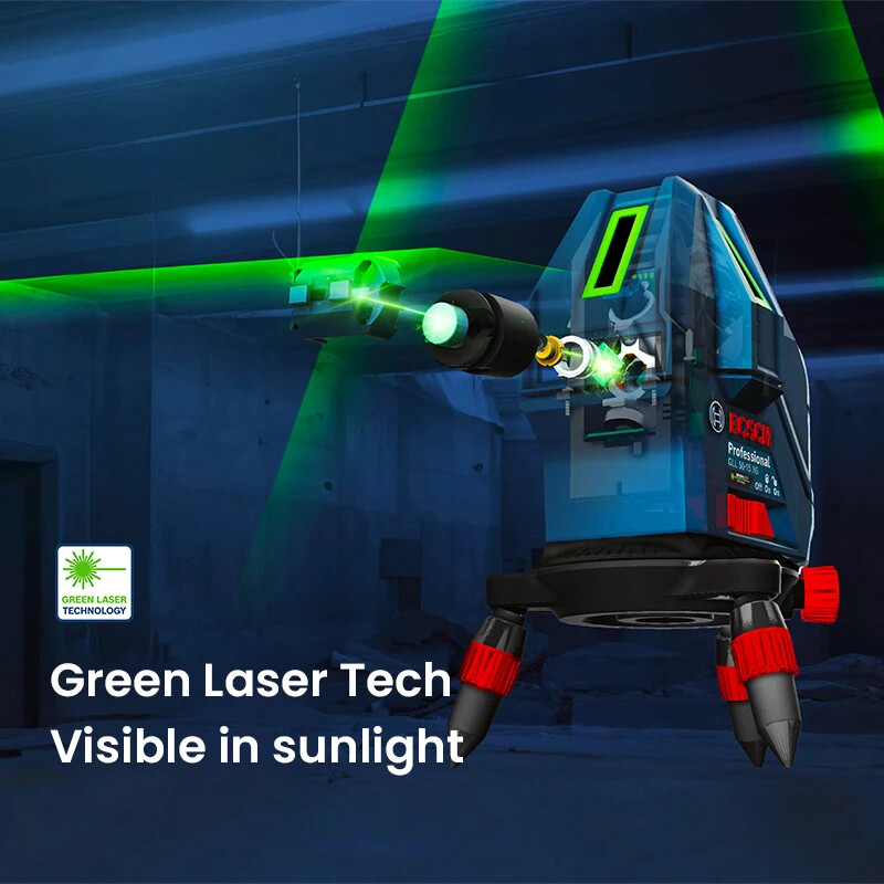 BOSCH Green Laser Level 3D 5Lines Self-leveling Horizontal &Vertical GLL50-15XG