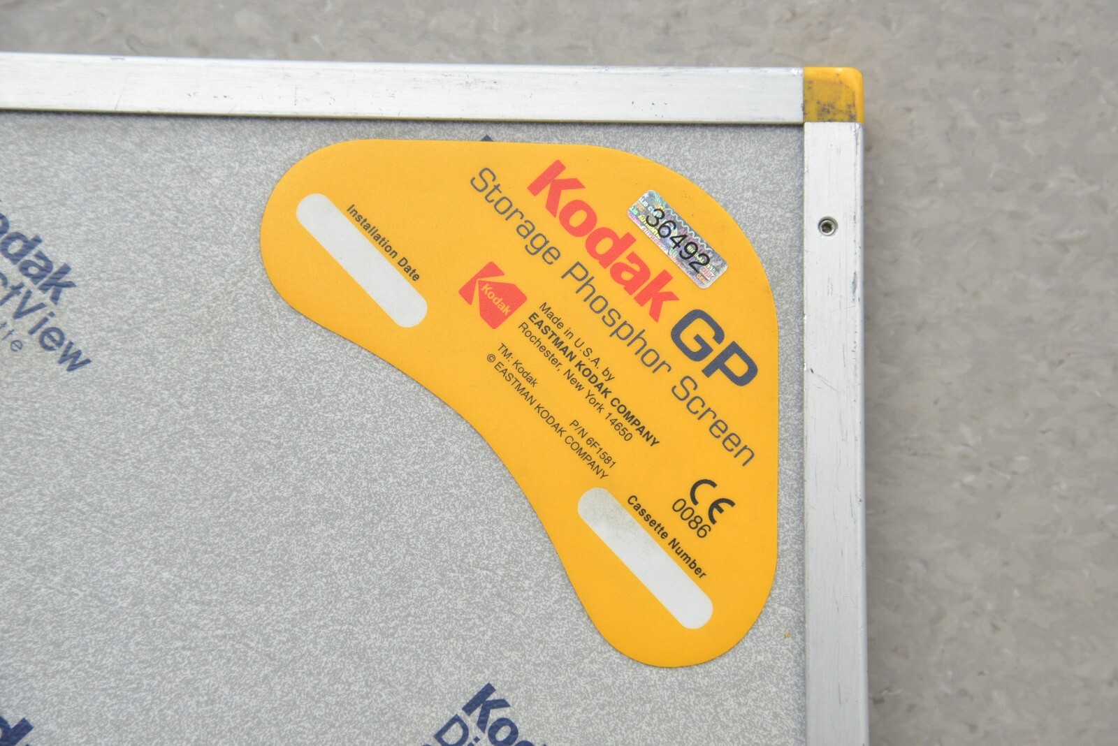Kodak DirectView CR Cassette Kodak GP Storage Phosphor Screen 24cmx30cm