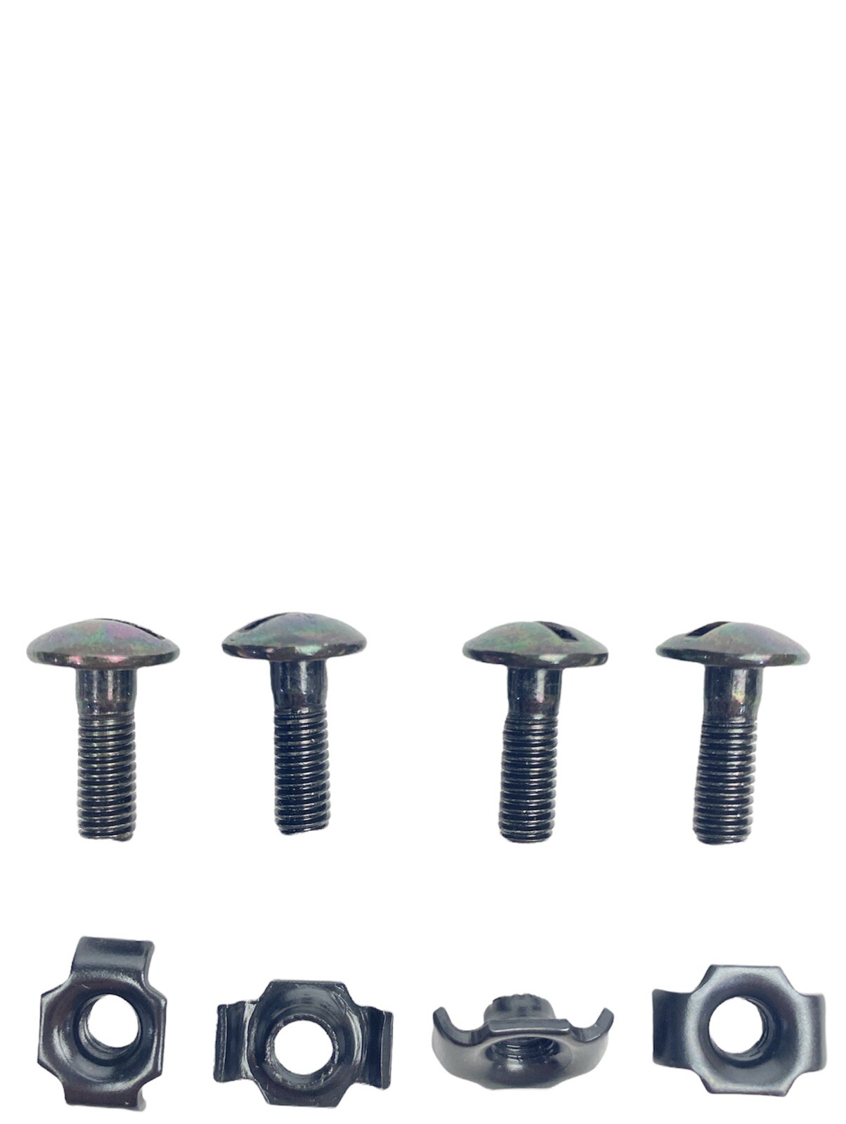 17.5mm ECH & Bump HELMET HARDWARE SET 4-POINT CHINSTRAP SCREW BOLT & NUT 4pk New