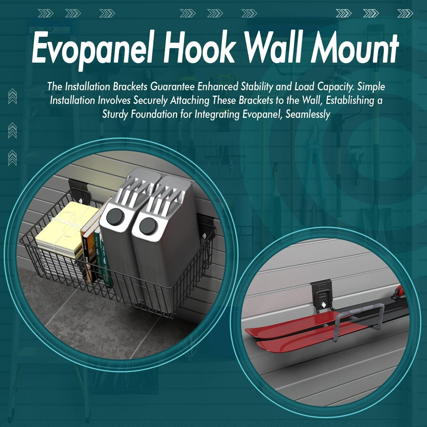 EVOPanel Garage Wall Storage Kit 19 Accessories EP162