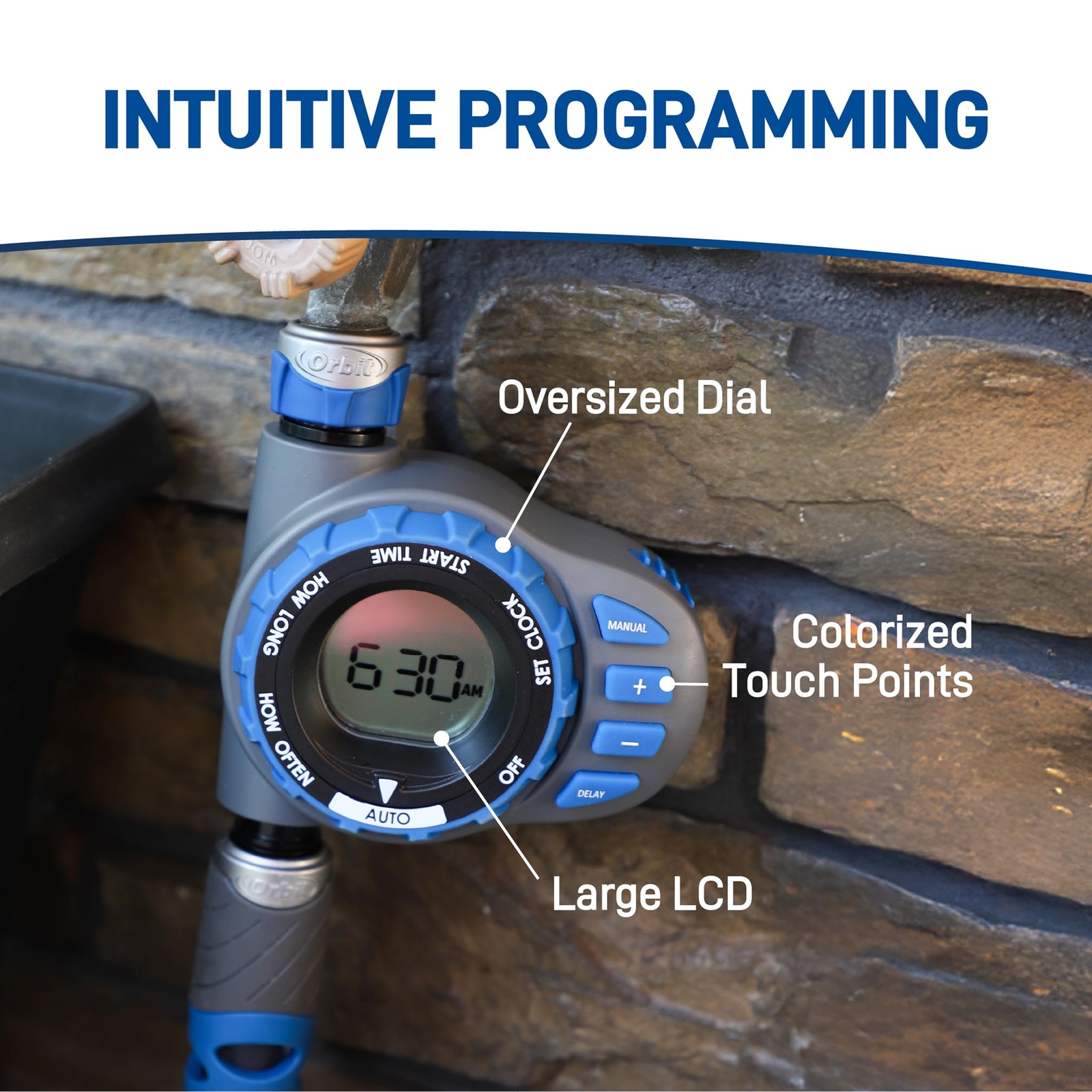 Orbit 28235 Elevated 1-Outlet Programmable Hose Faucet Timer