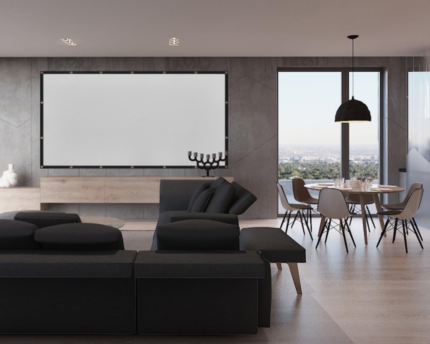 20" Foldable Projector Screen Double Sided Projection