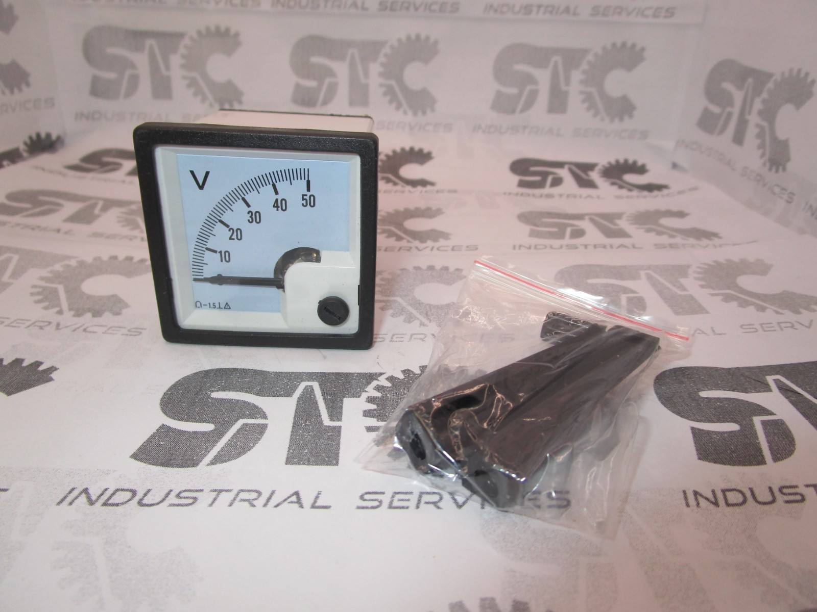Voltage panel meter gauge DC-50V  ANDELI Voltmeter Size 48x48 Fast Shipping