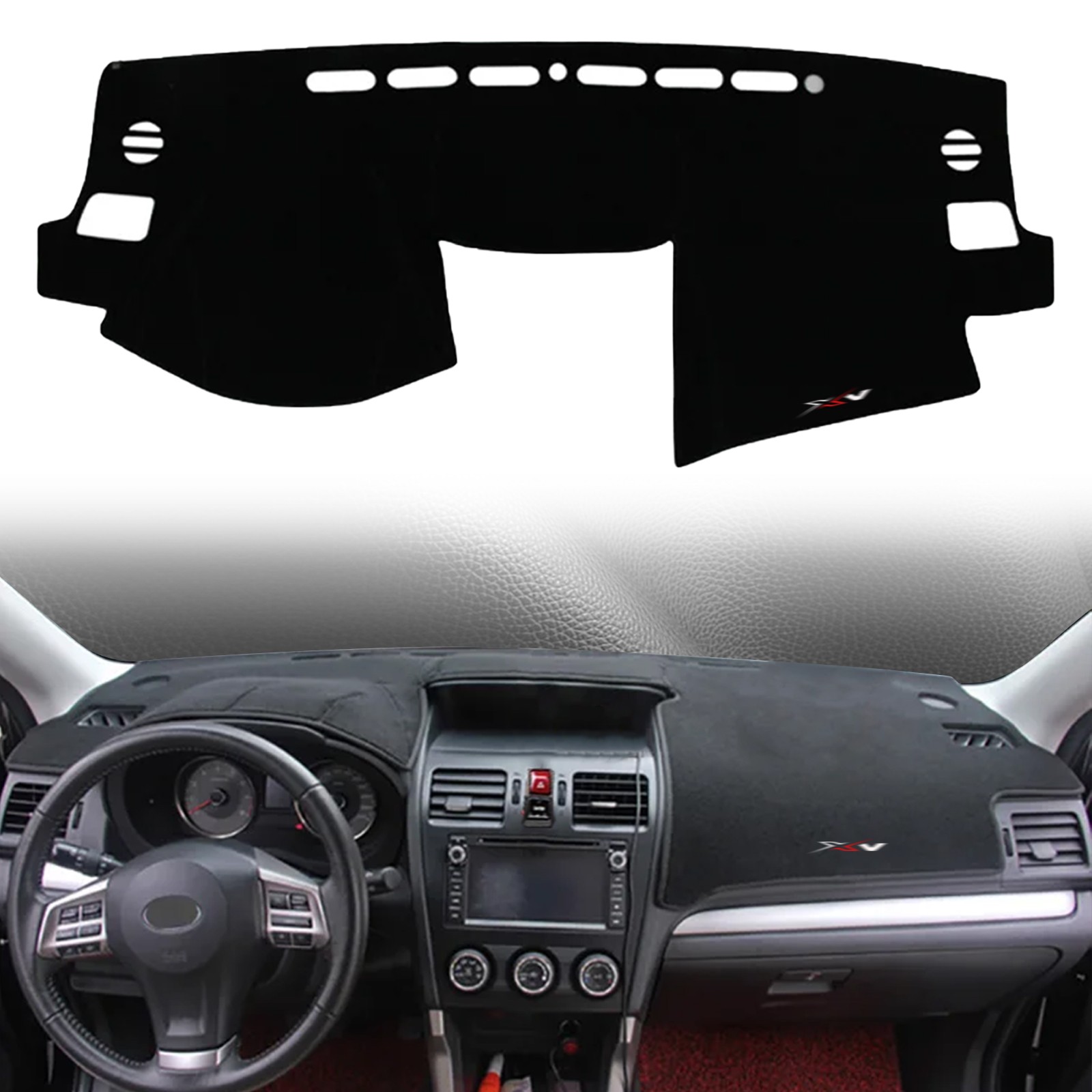 fit for Subaru XV Crosstrek 2012-2017 LHD Dashboard Pad dashmat Car Leather