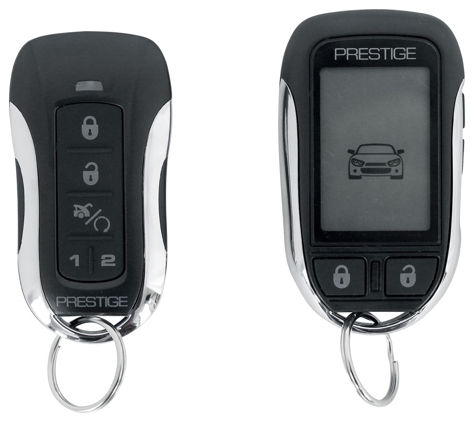 Prestige APS997Z Two-Way LCD Confirming Remote Start & Alarm 1-Mile Black