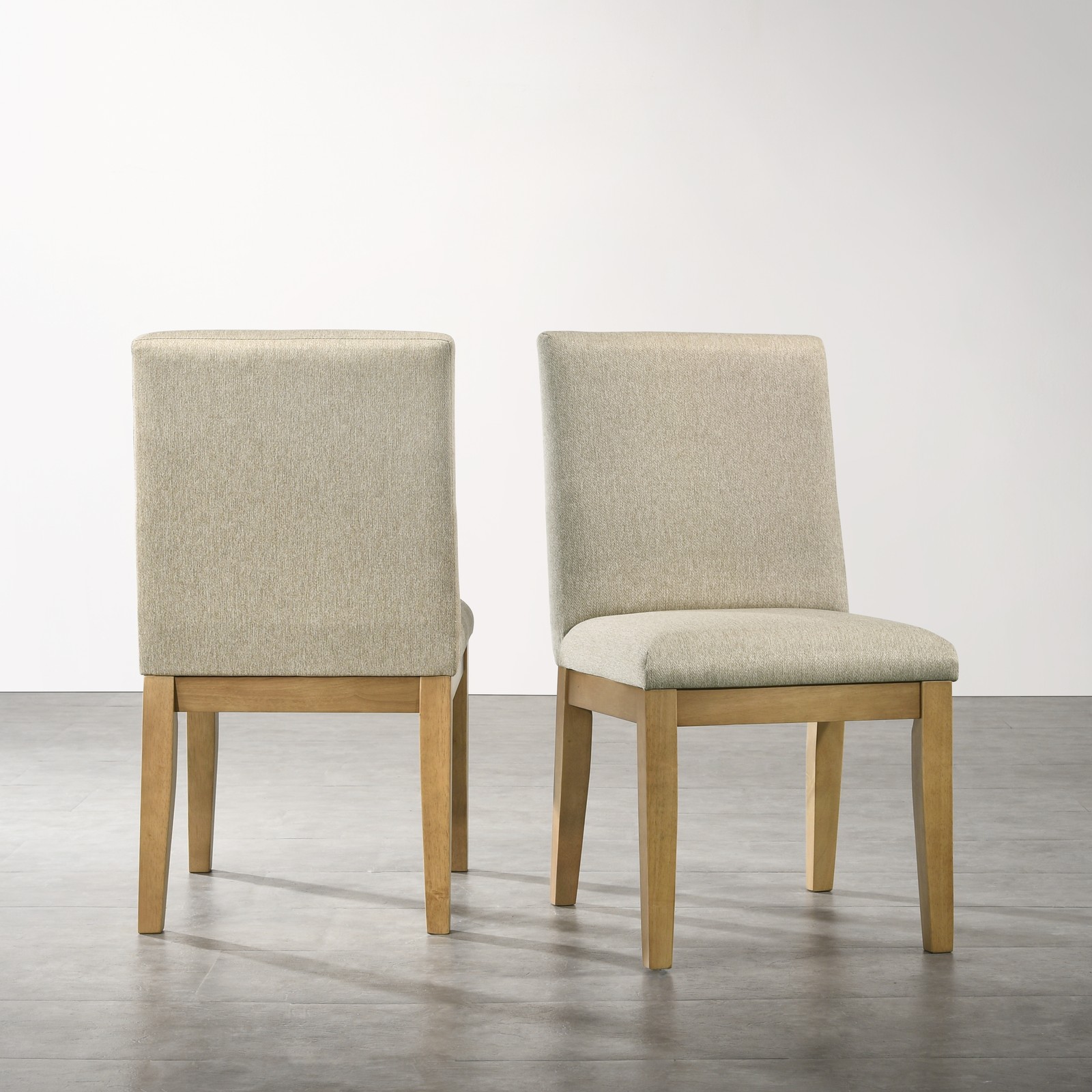Rocco Contemporary Solid Wood Dining Chairs, Set of 2