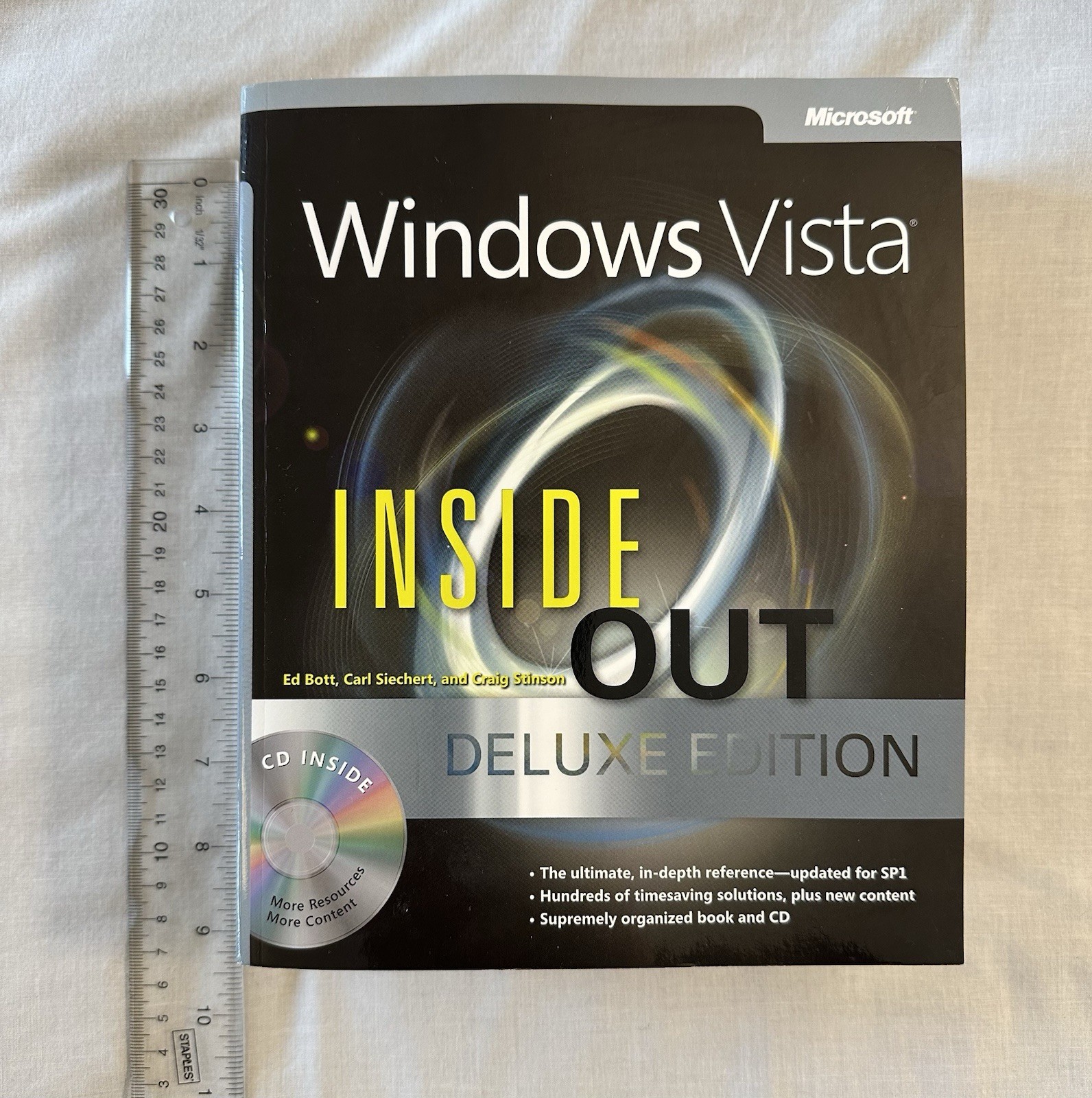 Windows Vista INSIDE OUT BOOK + CD ~ DELUXE EDITION Microsoft Network Media