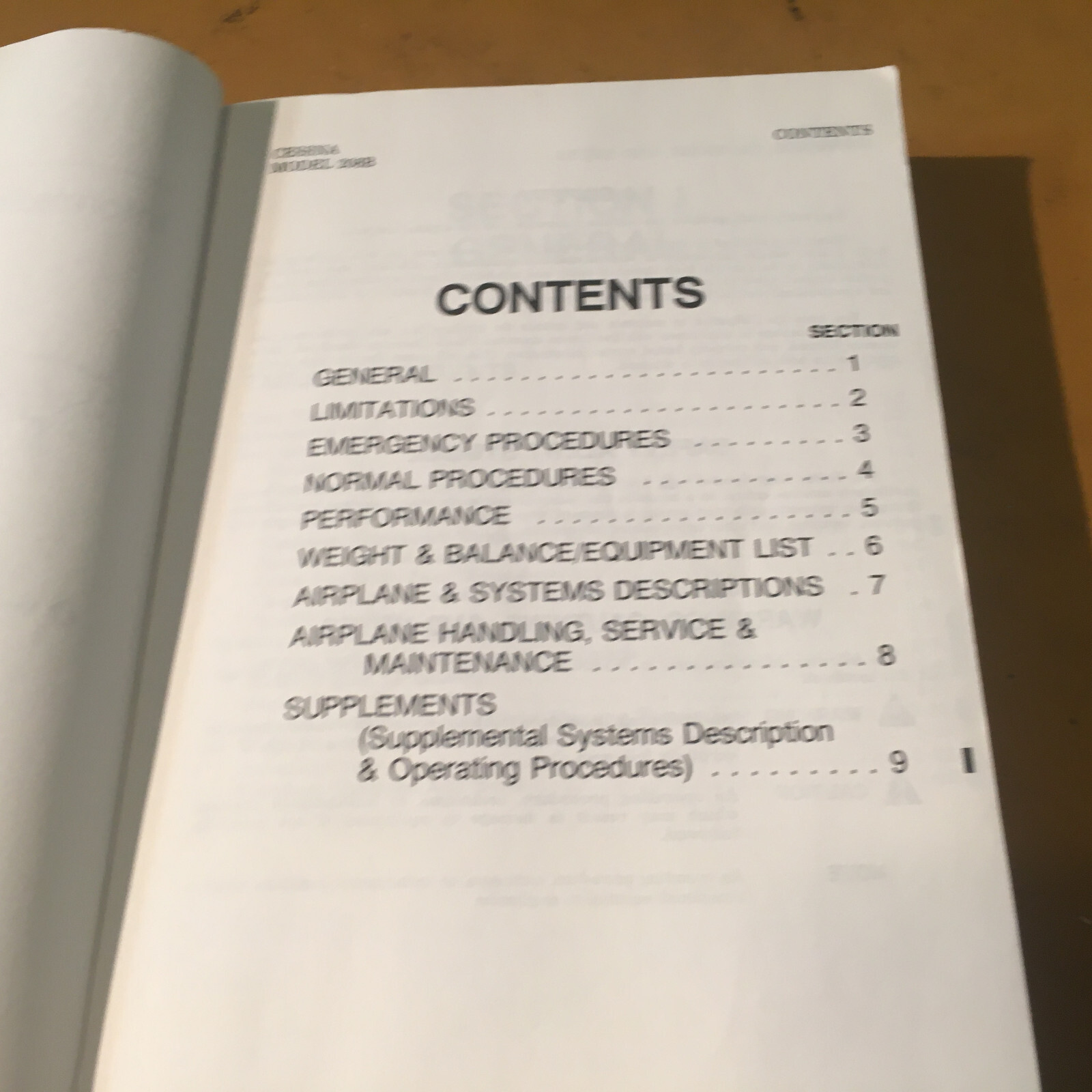 Cessna 208B Caravan I Pilot's Information Manual