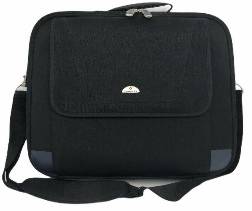 Samsonite Black Multipocket 15” Lap Top Bag With Strap