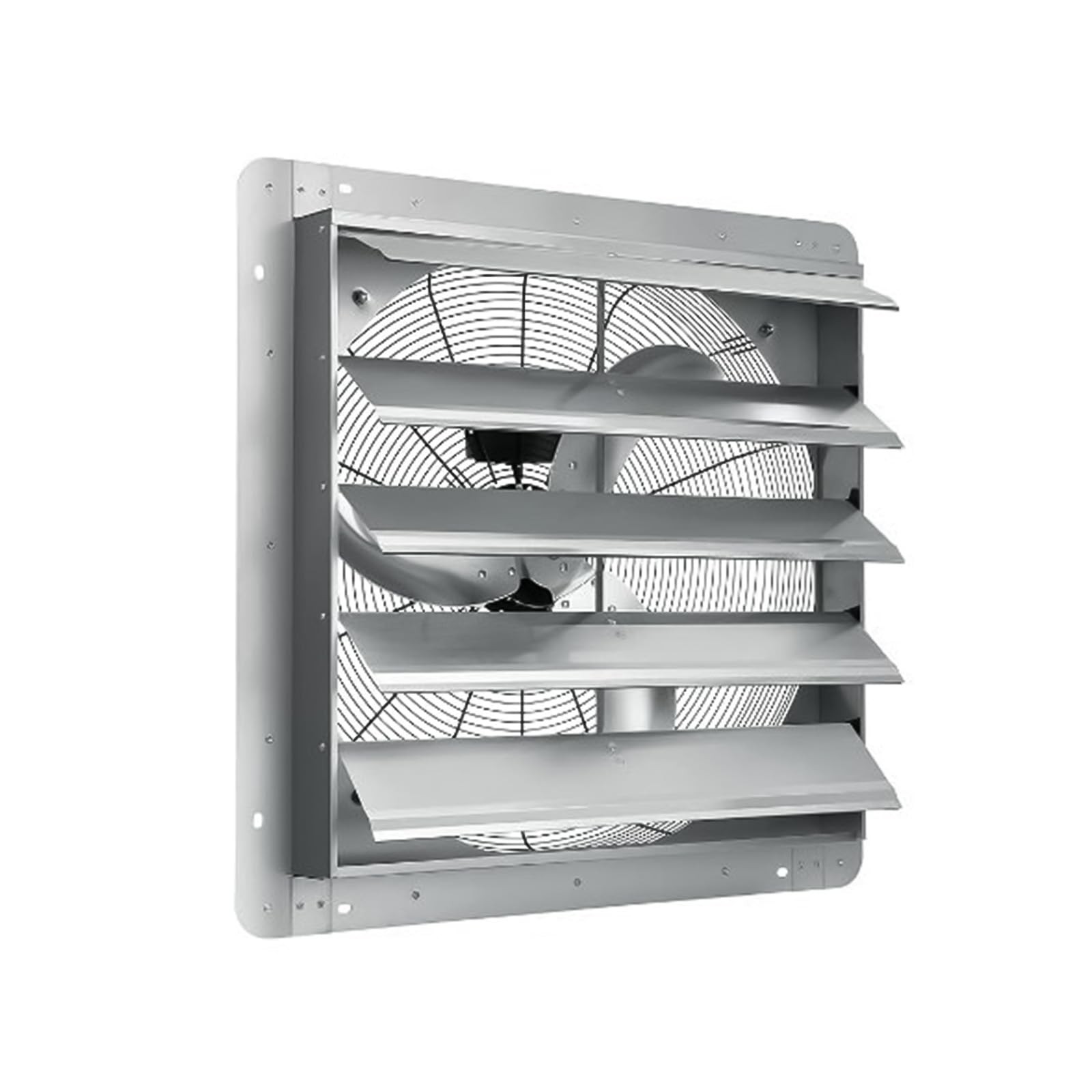 🔵24" Automatic Aluminum Shutter Exhaust Fan Wall Mount 3500 CFM 1500 RPM
