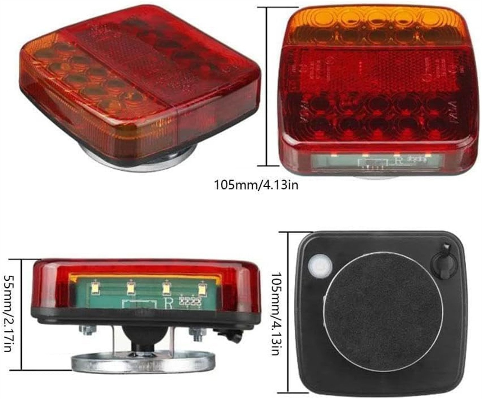 Wireless Trailer Tail Lights, Magnetic Towing Tail Light Replacement For Trailer