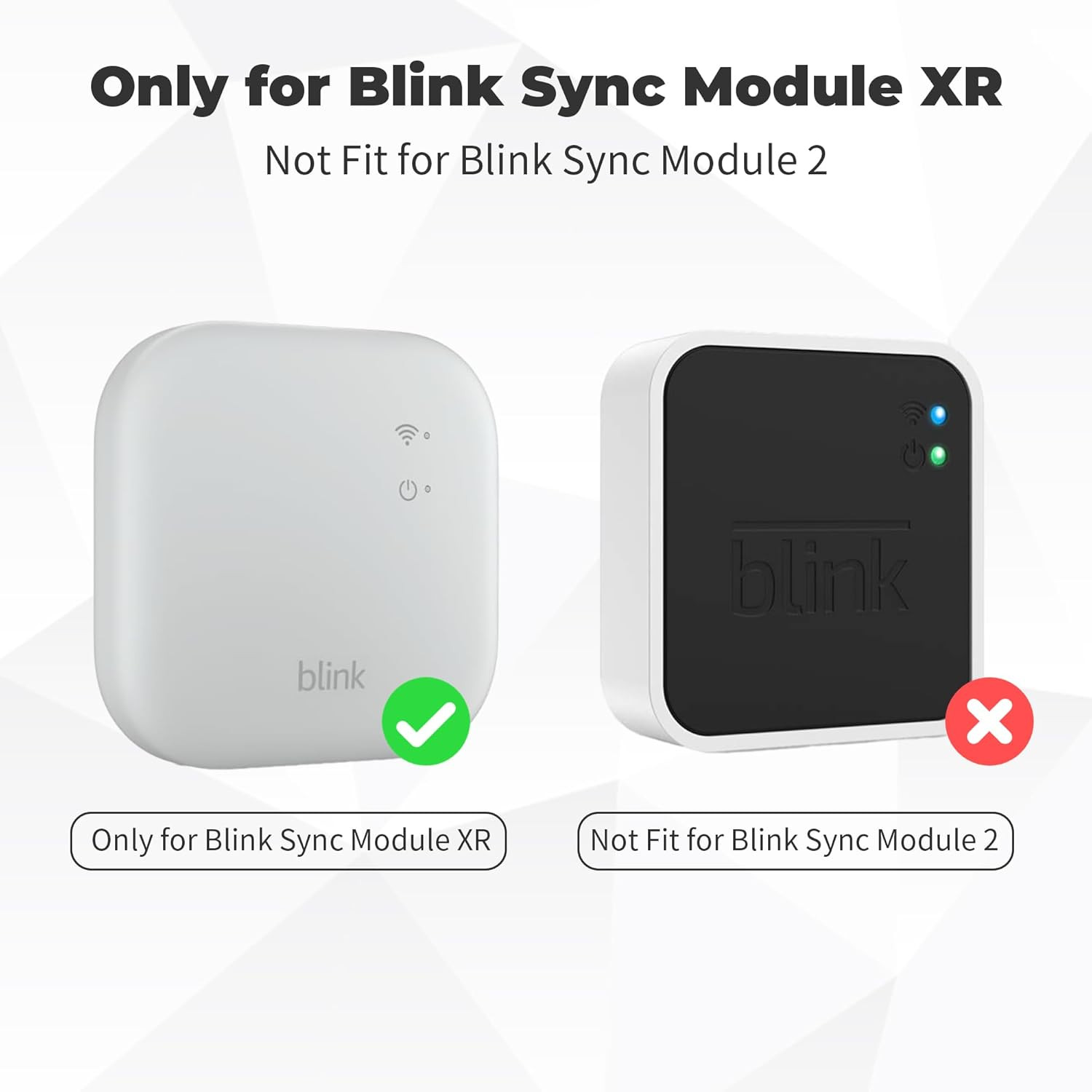 256GB Microsd Card & Wall Mount for Blink Sync Module XR with Short Cable