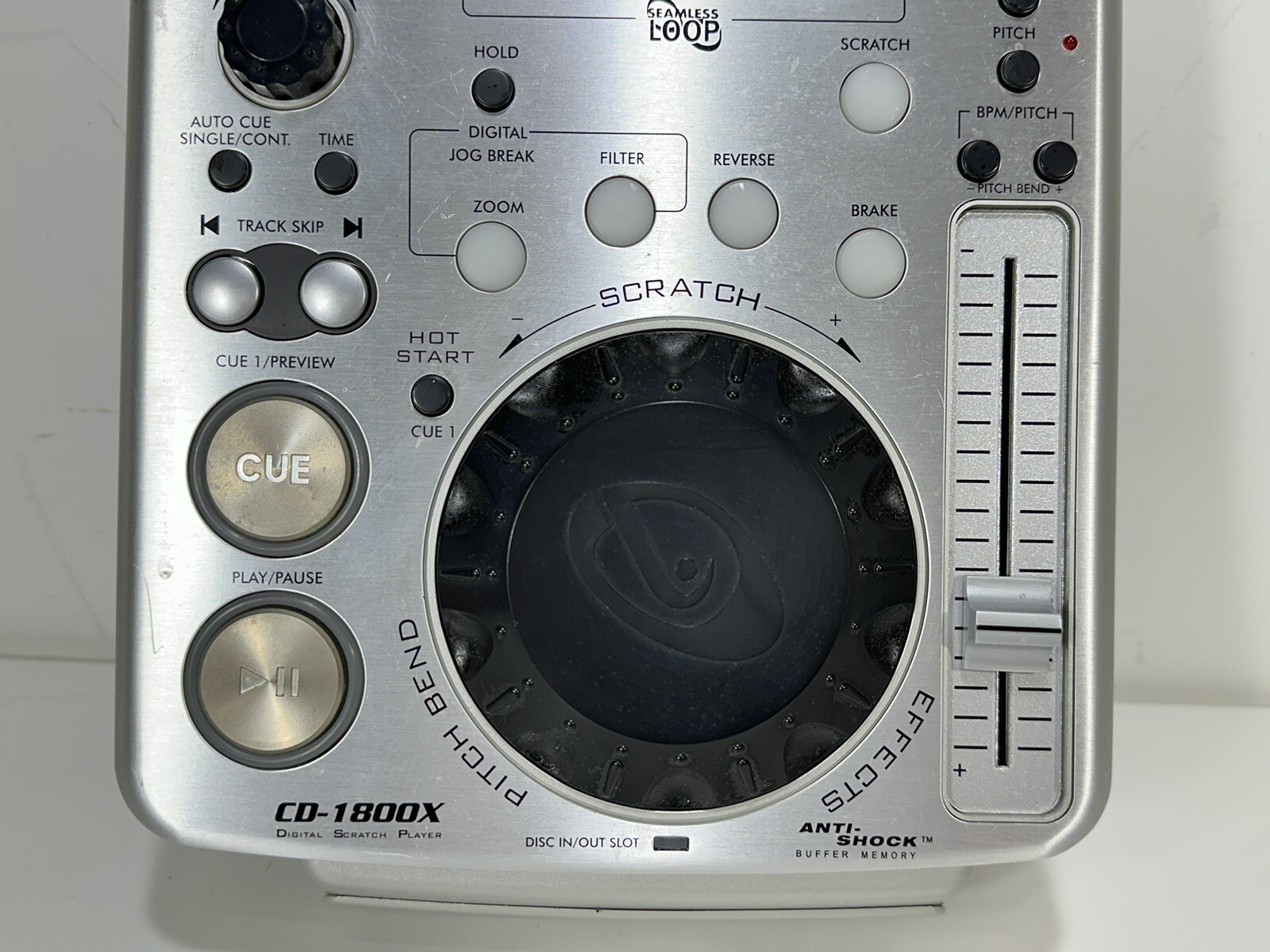 Gemini CD-1800X ~ Digital Scratch CD Player ~ CD Error / AS-IS