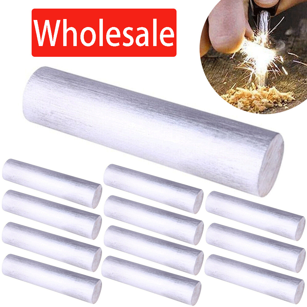 Lots 99.99％ Magnesium Metal Mg Rods Bar 16mmX9cm Light Fire Outdoor Survival US