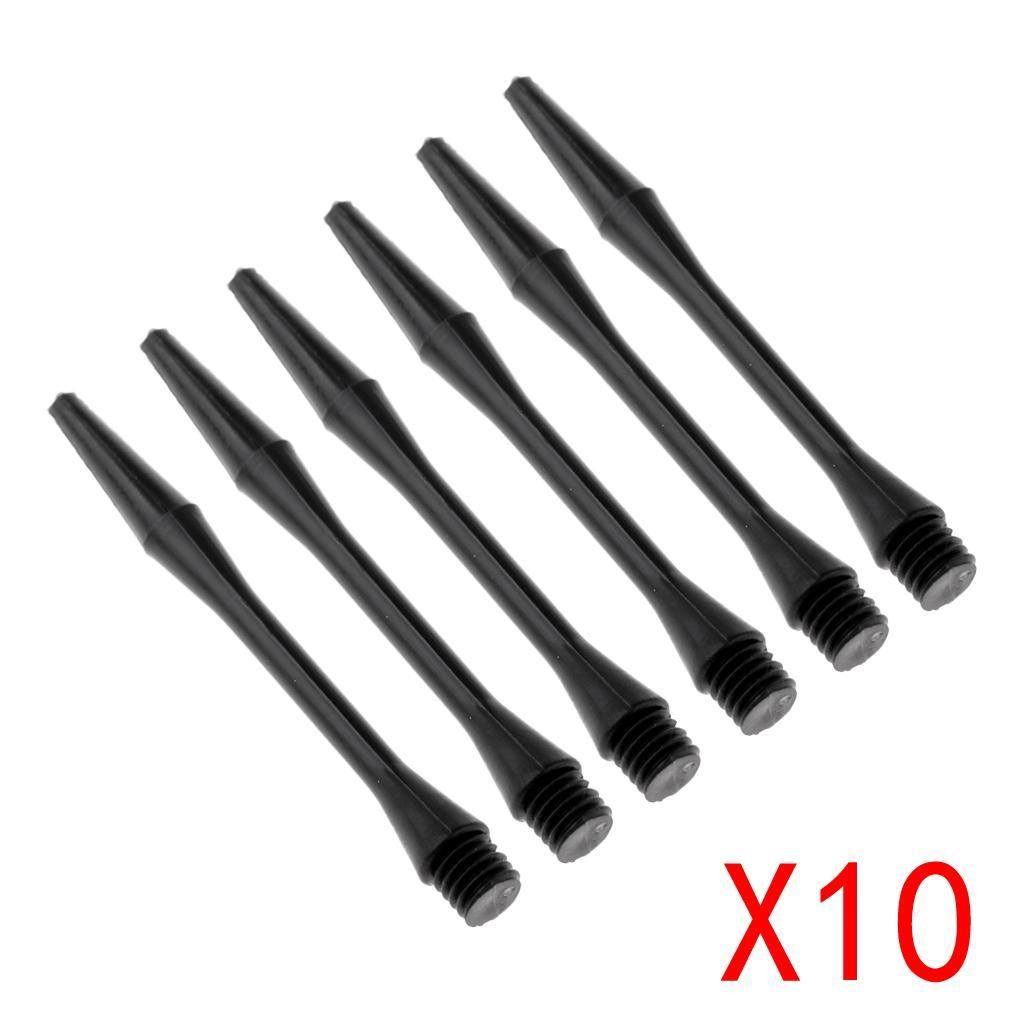 60 Pcs New 2BA Plastic  Stems  Shafts  6mm Safe Throwing -Black