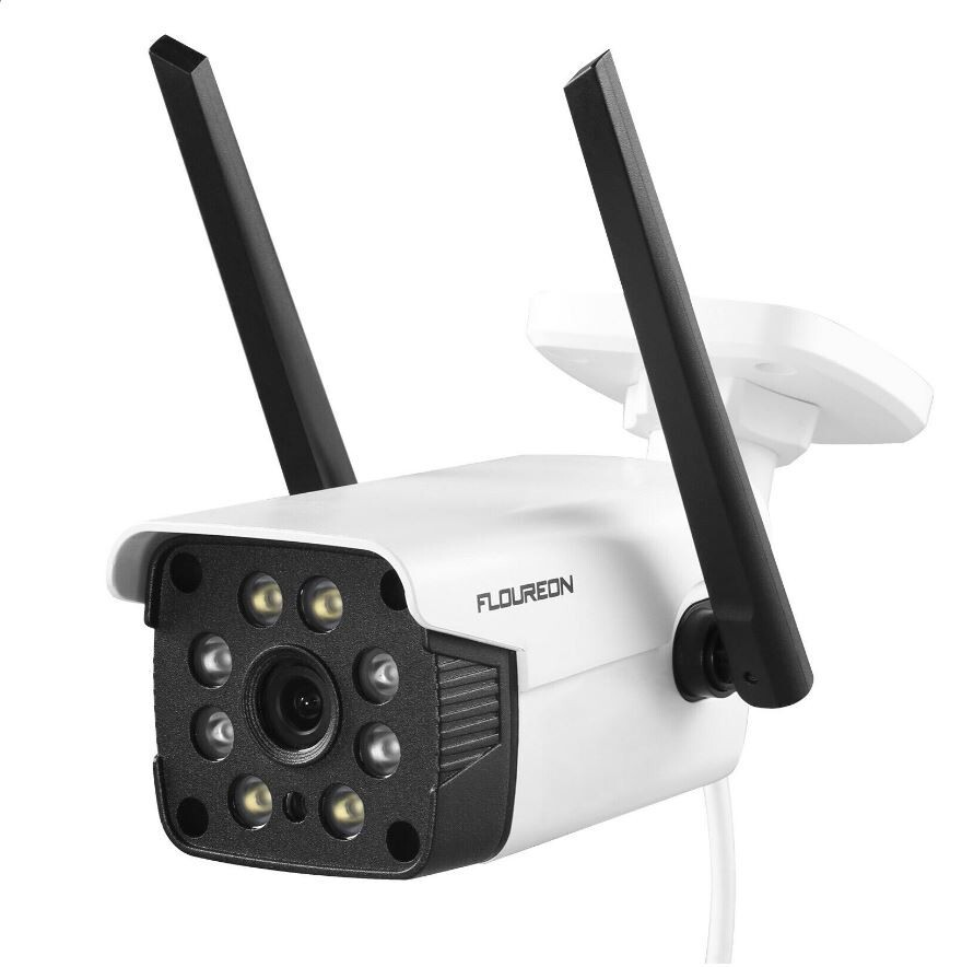 Floureon Security Camera Outdoor WIFI IP Camera 2MP 1080P Mobile App Remote View
