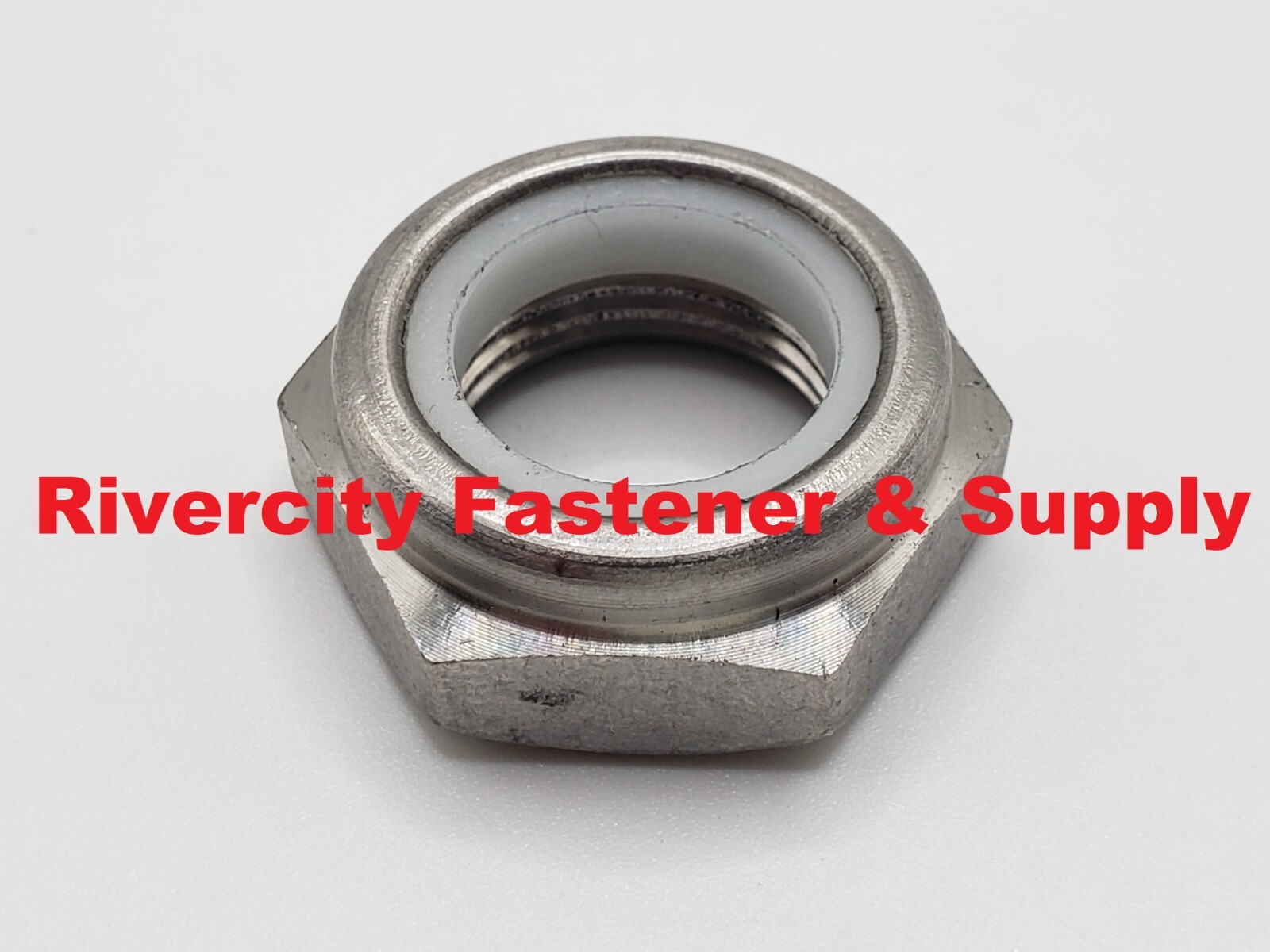 5/8-18 Stainless Nylon Insert Lock Nut Thin Jam Half thick NTE 5/8x18 Nuts