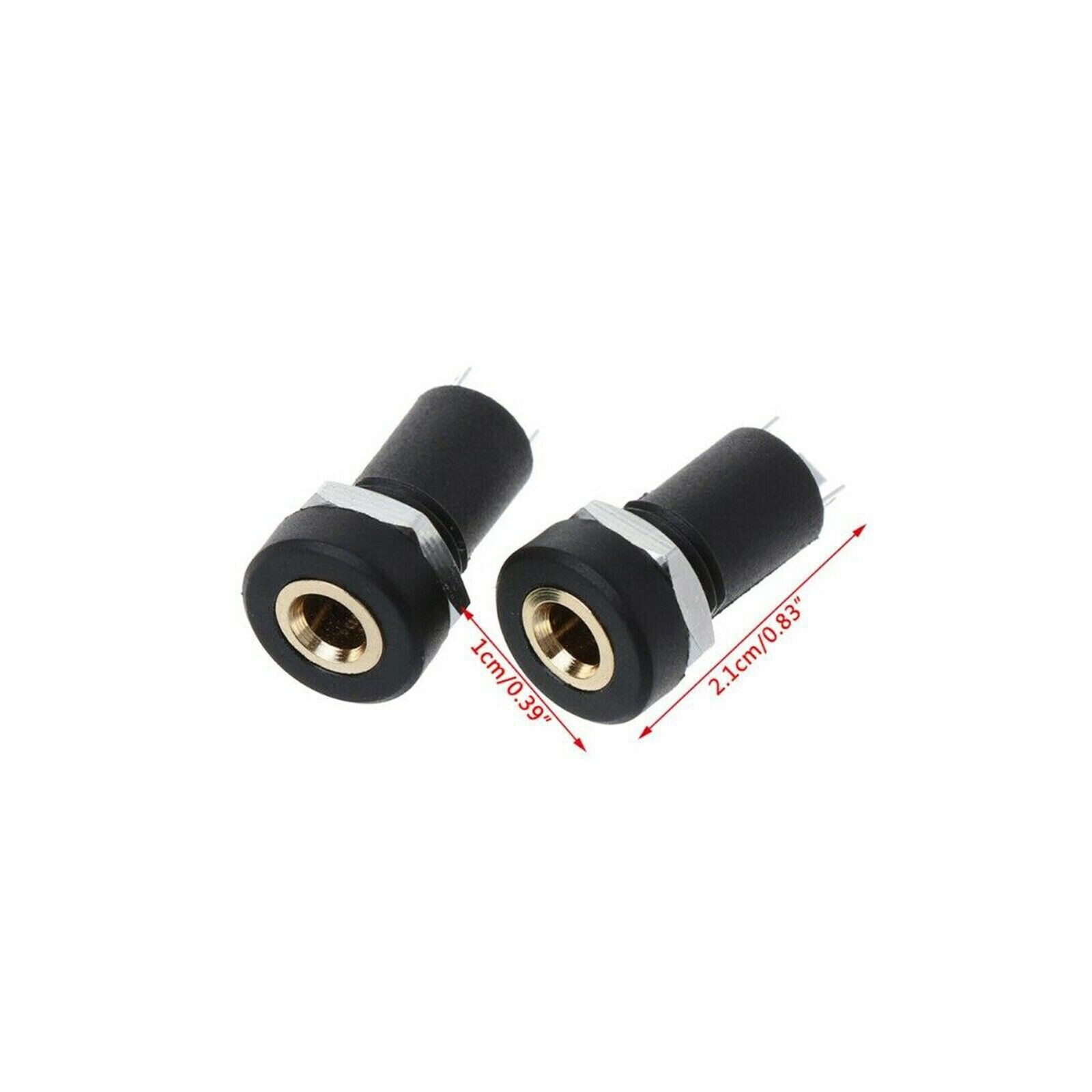10x 3.5mm Audio Female Jack Socket 4 Pole Stereo Solder Panel Mount Adapter Plug