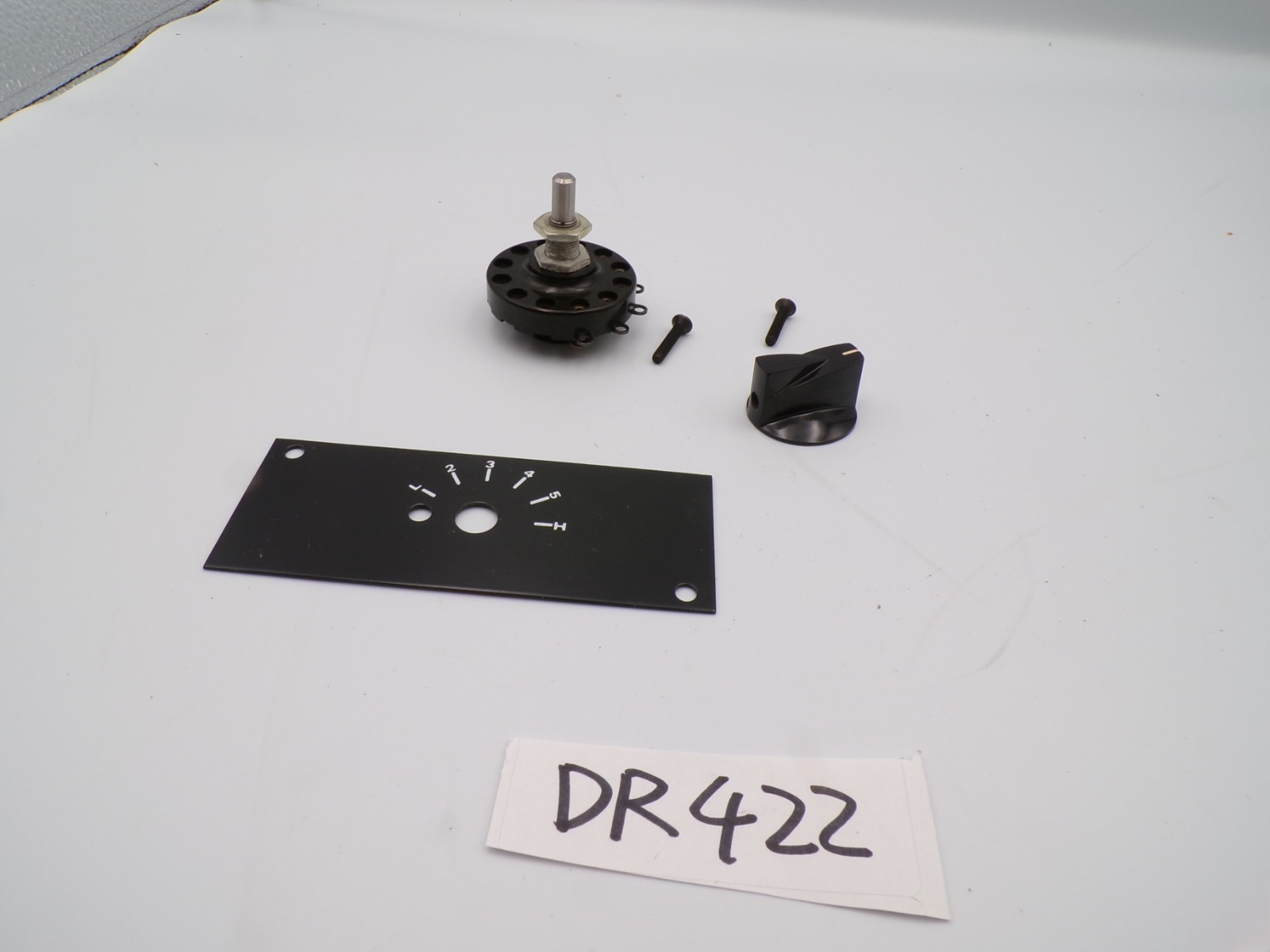 Vintage Grayhill Rotary Switch 6 Position NOS New With Plate & Knob
