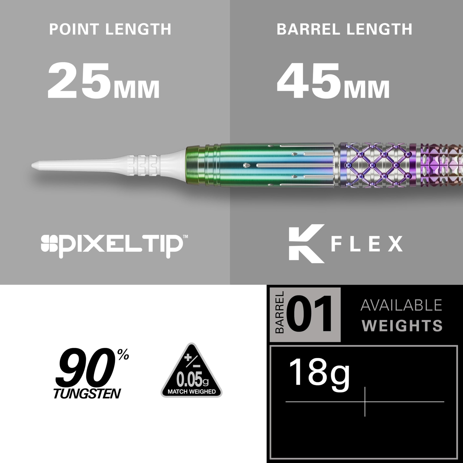 CATHY LEUNG CHARIS GEN-4 90% 18G SOFT TIP DARTS