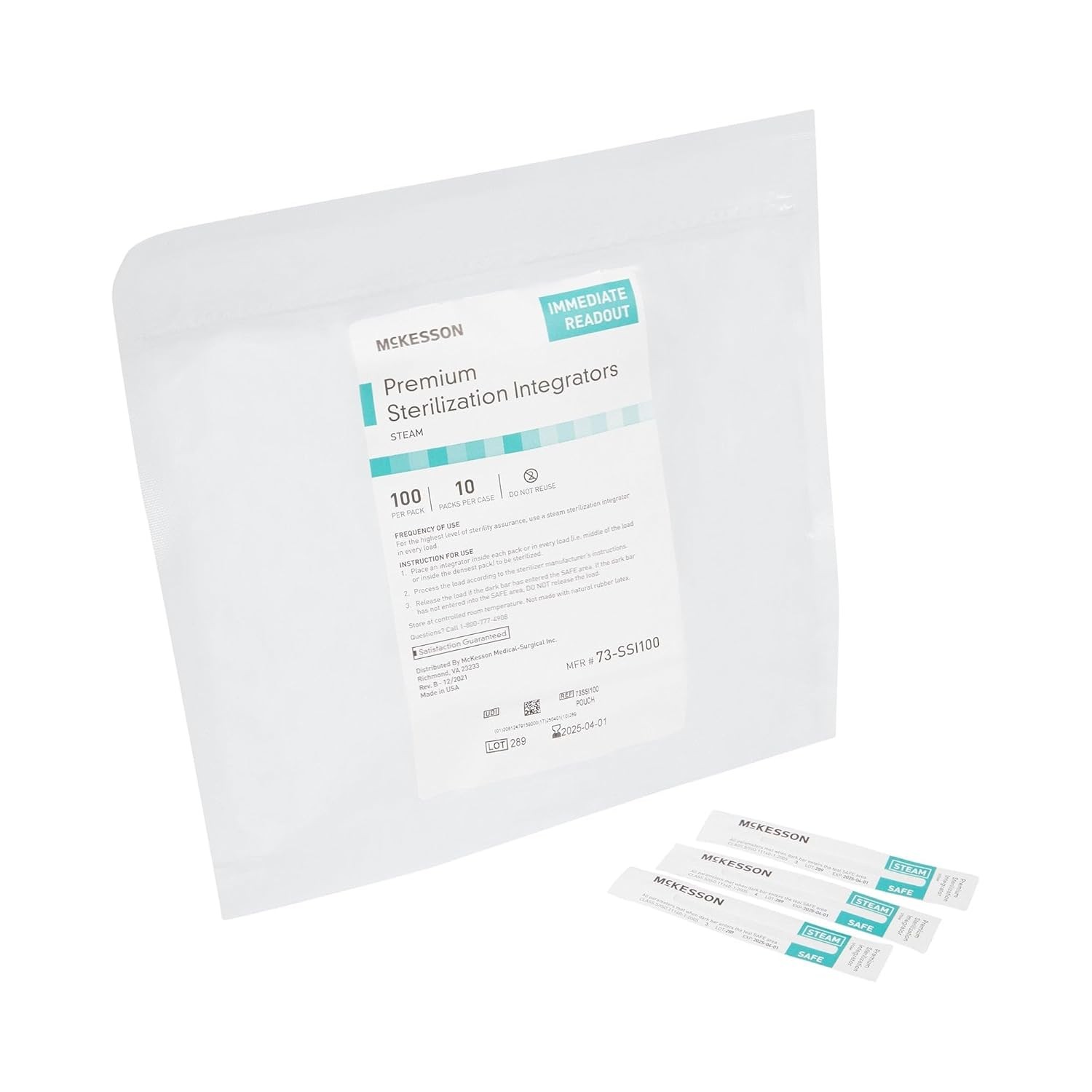 McKesson Steam Sterilization Integrator - Sterilization Chemical Integrator Stri