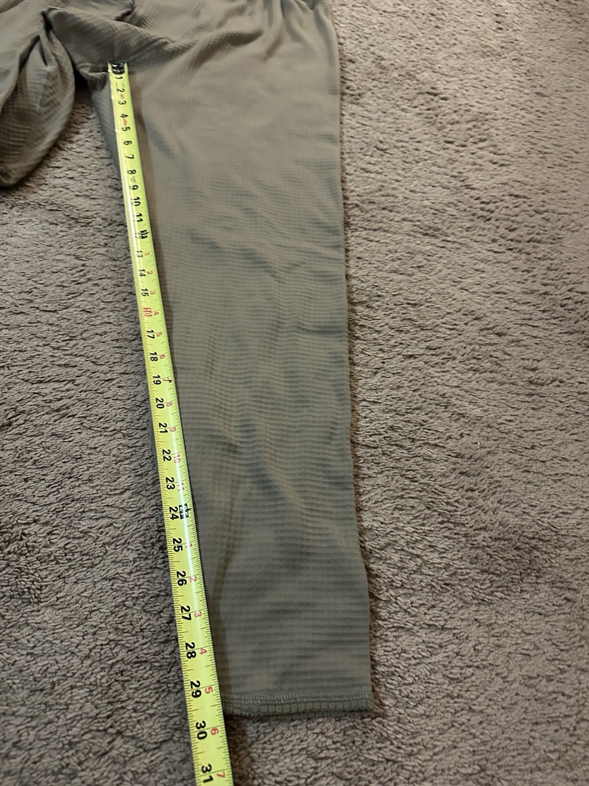 Military Gen III Polartec Grid Base Pants Coyote Brown Size Large Long Mid-Wt