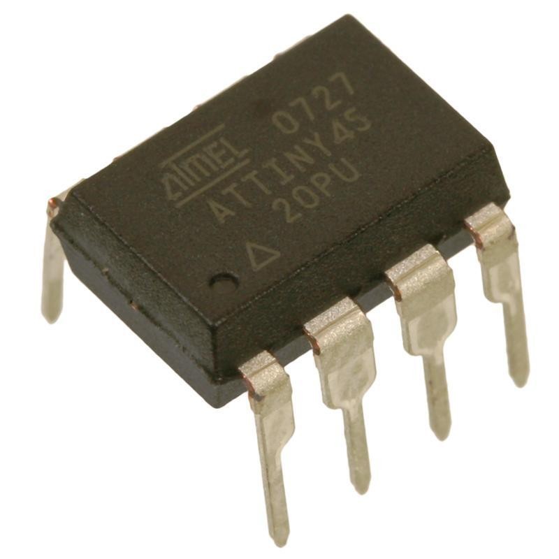 ATtiny45-20PU ATMEL-AVR-RISC-uC 20MHz 4KB FLASH 2.7-5.5V DIP8