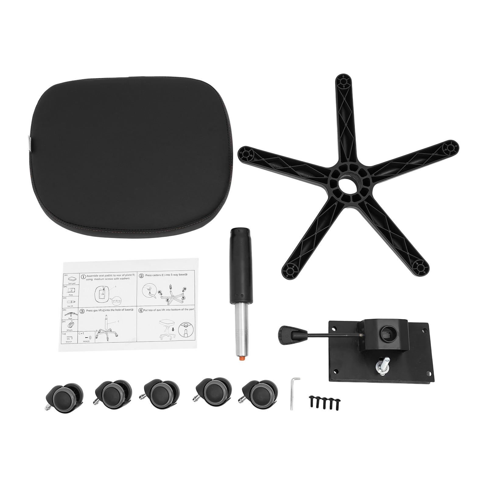 Adjustable Height And Tilt Angle Footrest Stool Ergonomic Foot Stool With Wheels