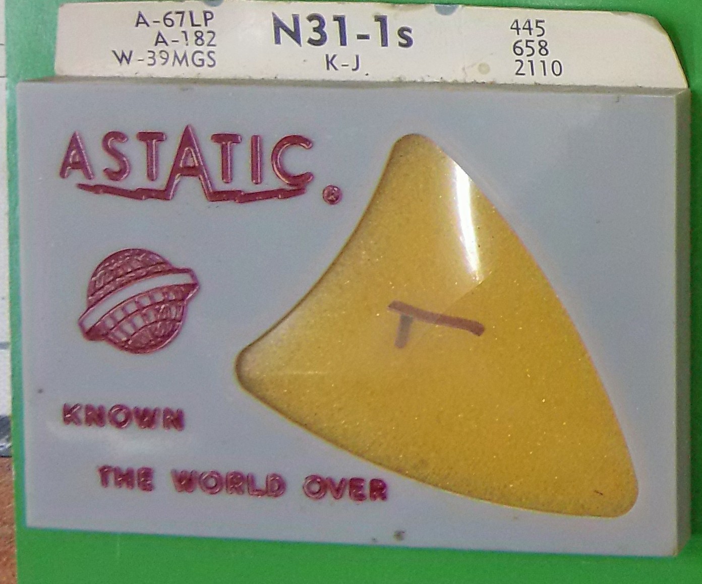 PHONO NEEDLE for ASTATIC K J K M X ASTATIC N31-1S 64 66 68 94 SERIES LP