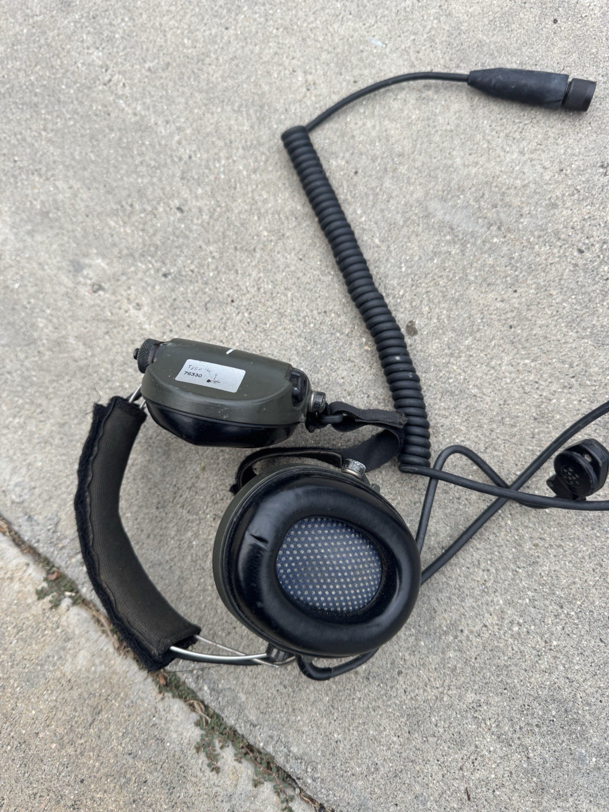 MSA Sordin High Threat Maritime 10 Pin OD Neckband Headset w/ Built In PTT