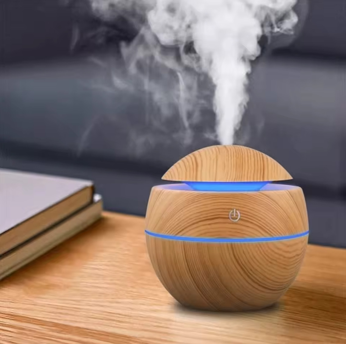 Humidifier Electric Air Aroma Diffuser Wood Ultrasonic Air Humidifier Essential