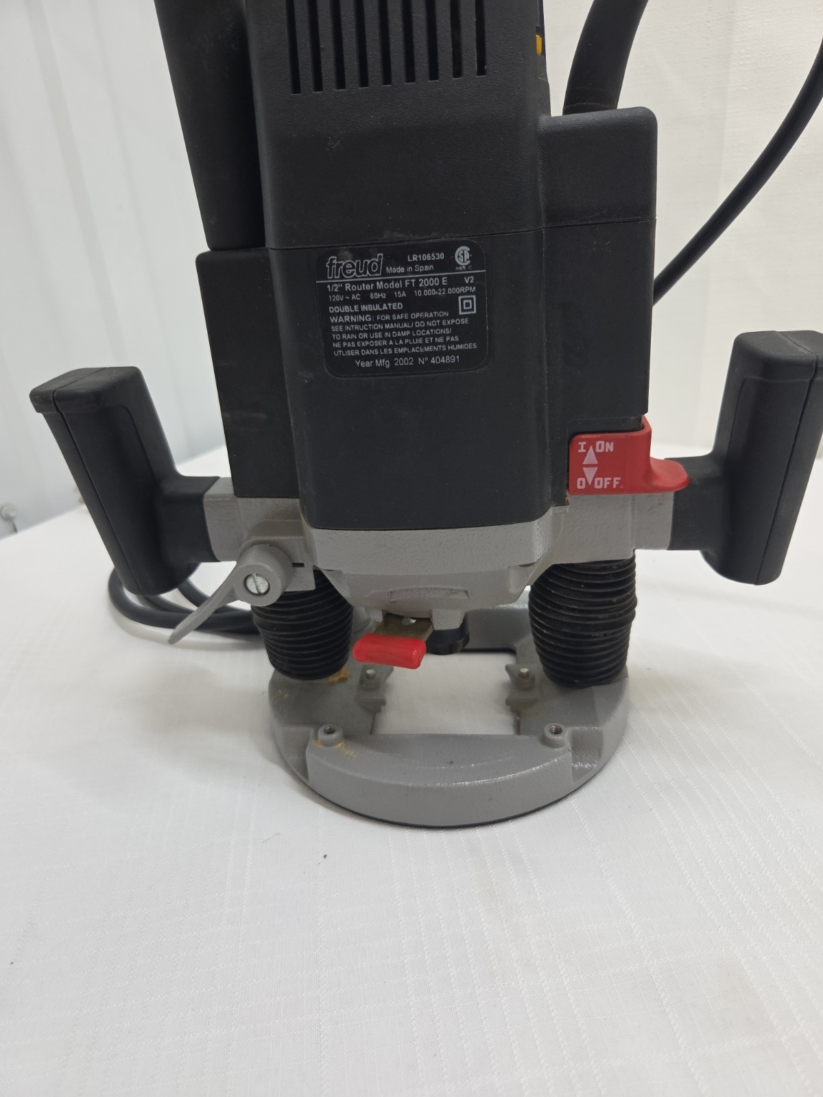 Freud Variable Speed Plunge Router Model FT-2000E tool professional Table Mount