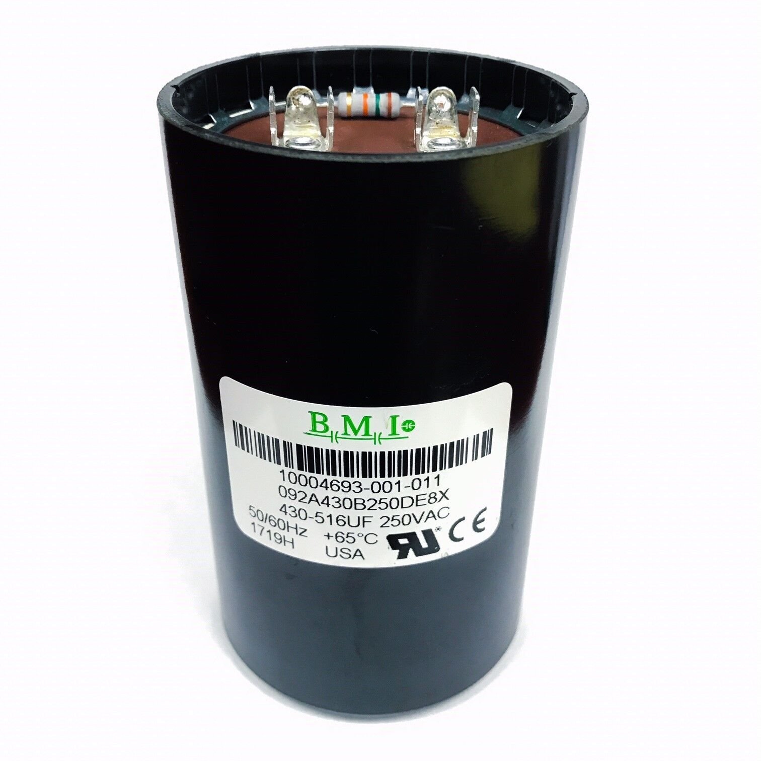 Leeson 10004693-001-011 Start Capacitor, 250 VAC, 50-60 Hz, 430-516 µF