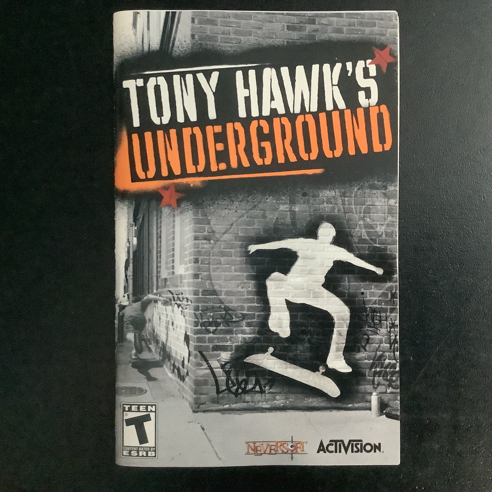 Tony Hawk's Underground PS2 PlayStation 2 Instruction Manual Only