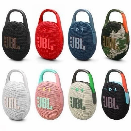 NEW SEALED - JBL Clip 5 Mini Bluetooth Waterproof Portable Speaker - All Colors