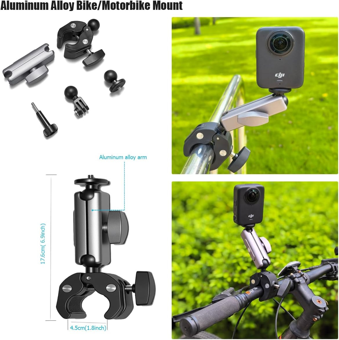 Accessory Kit for DJI Osmo 360 Magnetic Mount Bundle with Carrying Case Selfie S