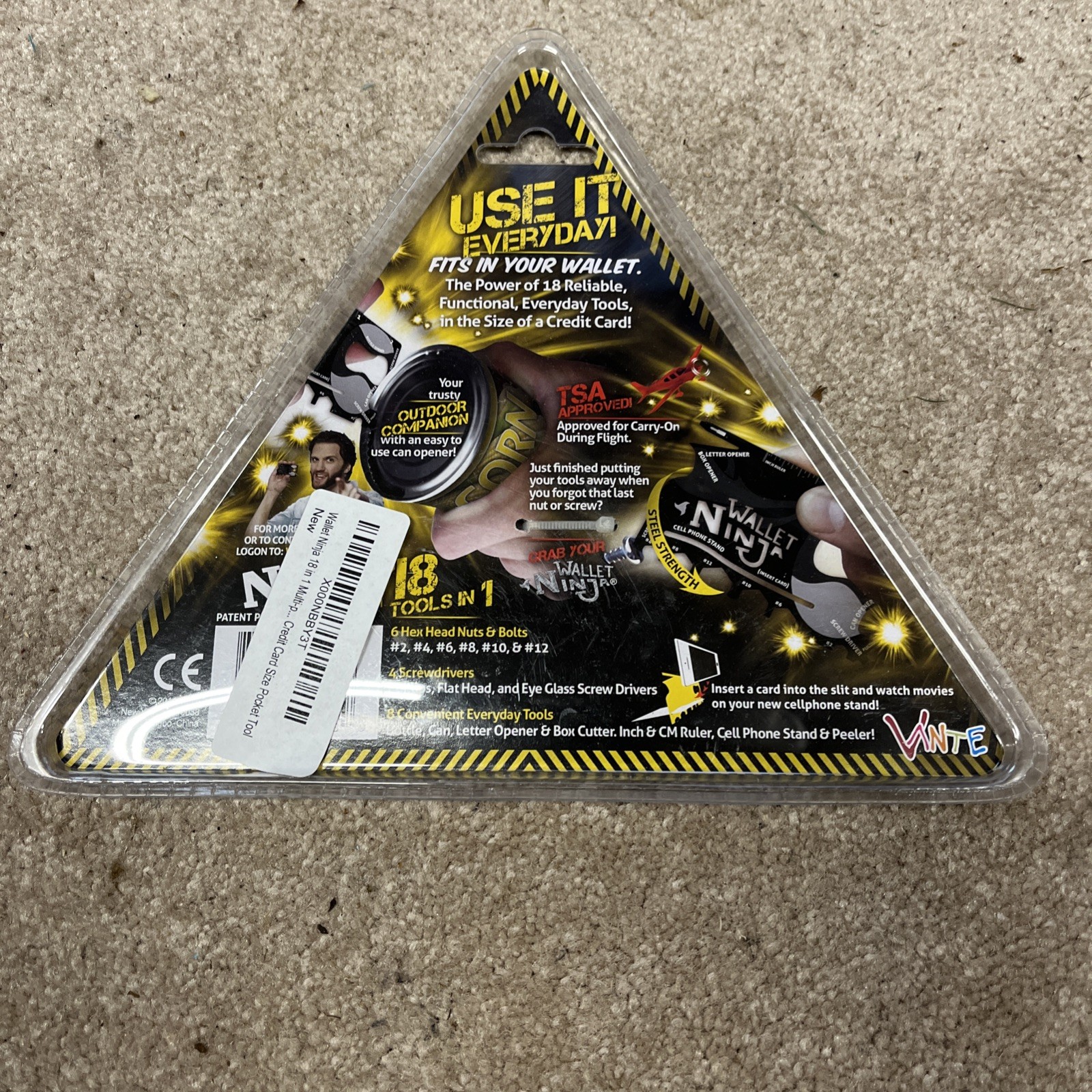 WALLET NINJA 18 Tools in 1 Flat Multi Tool, AS SEEN ON TV