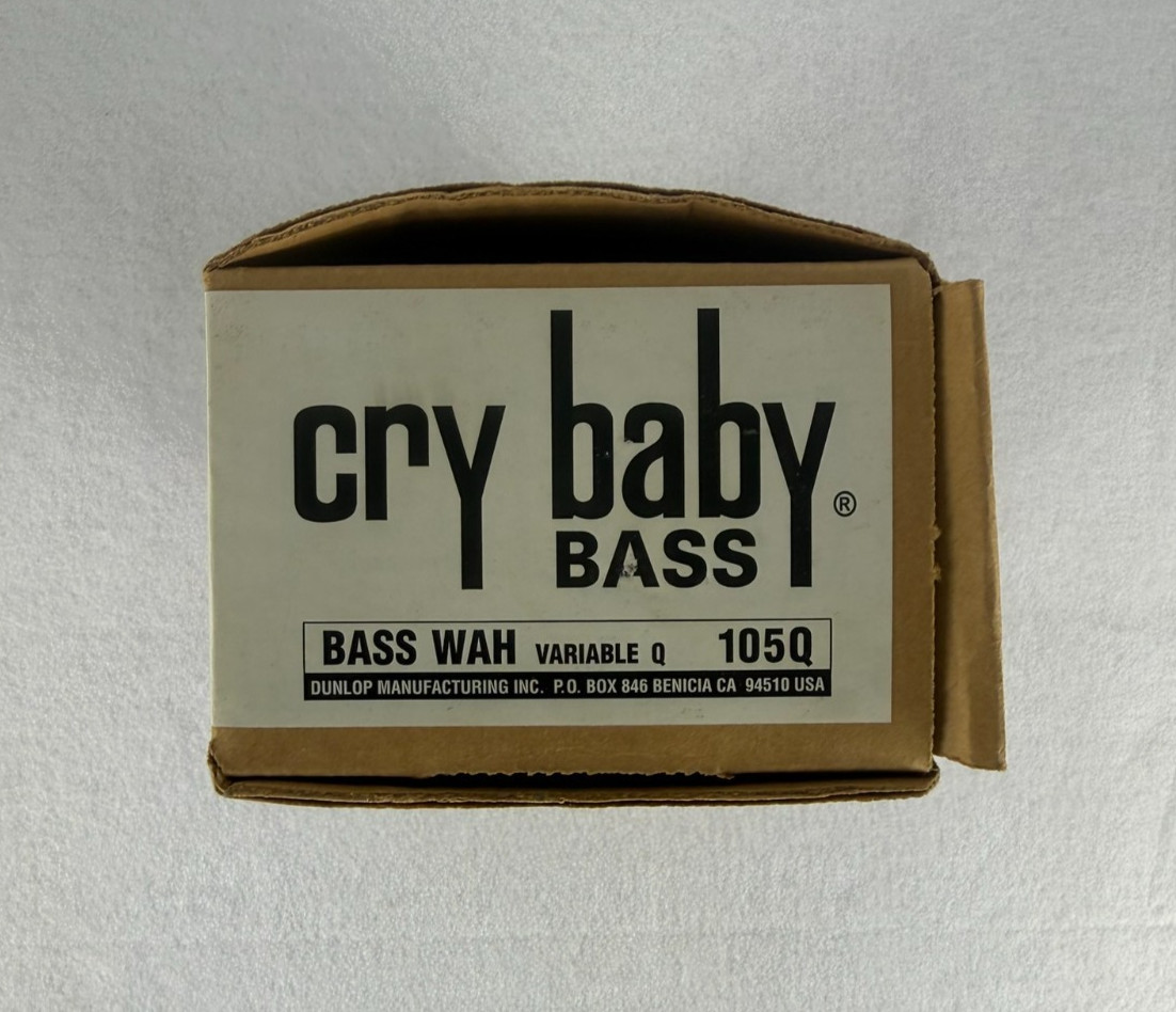 Dunlop CRY BABY BASS 105Q Wah Pedal White New Open Box
