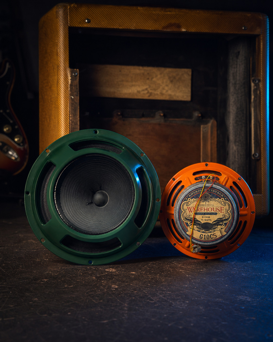 Warehouse Guitar Speakers Pair Green Beret 25W G10CS 75W