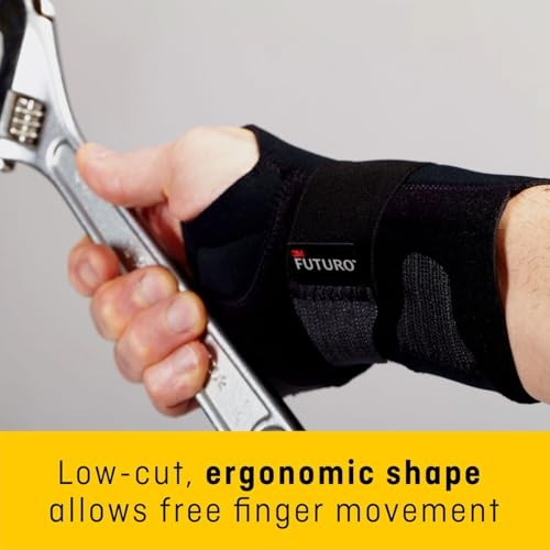 FUTURO-MMM-357 Deluxe Wrist Stabilizer, Large/X-Large - grey Small/Medium