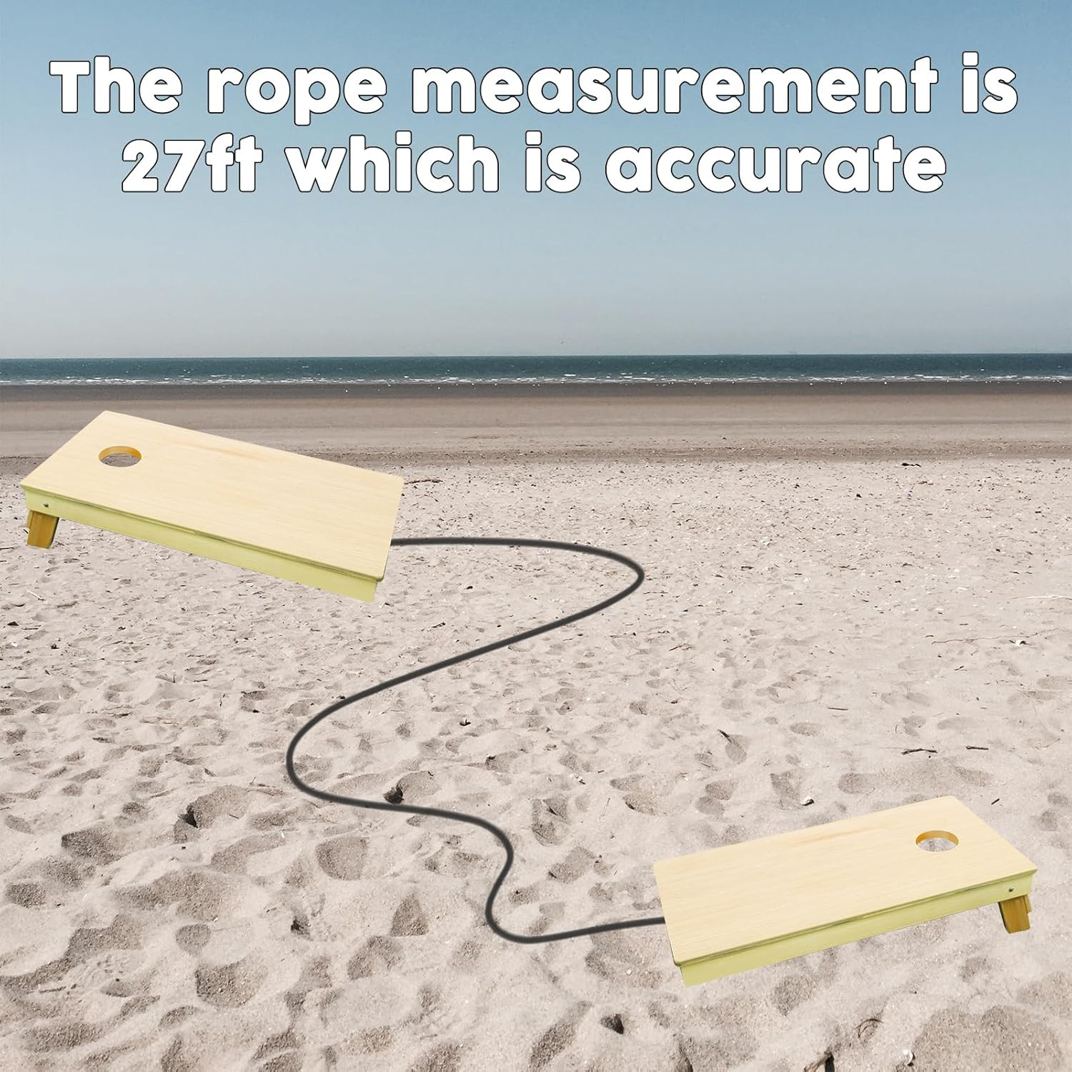 27 FT Cornhole Measuring Device,Distance Setup Tool,Cornhole Game with Bag Easy