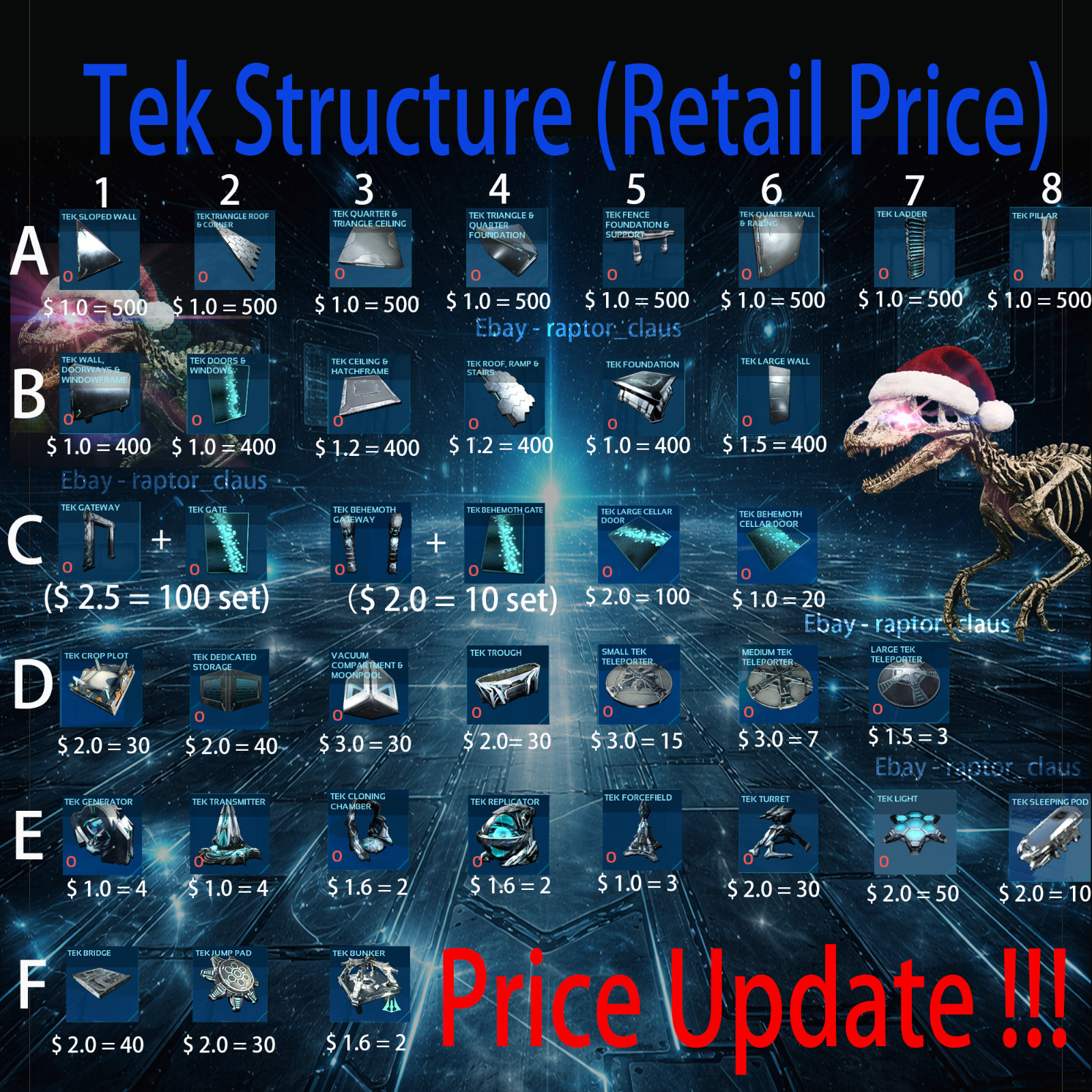 ArkSurvival Ascended PVE - Tek Structure (Deliver)