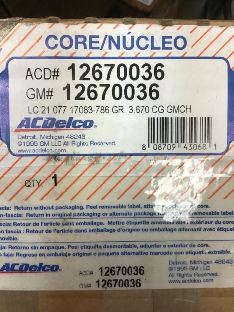 Replaces 12670036 GM 6.0L V8 GAS ENGINE CONTROL MODULE (ECM) ,  GA
