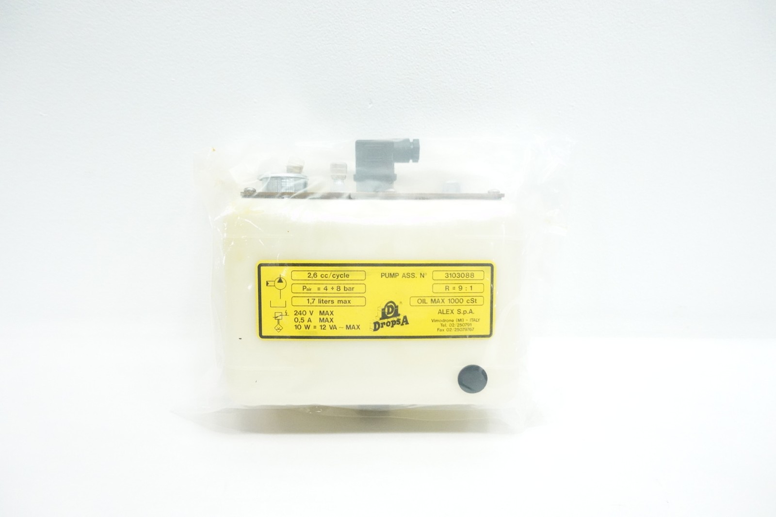 Dropsa 3103088 Oil Lube Lubrication Pump System 240v-ac